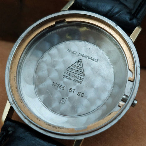 1961 年歐米茄海馬 Ref14765 61 SC 男士自動手錶 Cal552 黑色錶盤 工作狀況良好