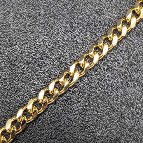 K24ゴールドプレート 引き輪式 アルバートチェーン 喜平リンク