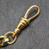K24ゴールドプレート 引き輪式 アルバートチェーン 喜平リンク