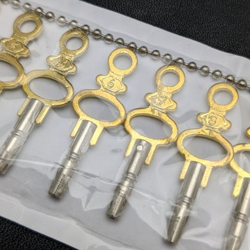 Set of 14 Keys for Key Winding Pocket Watch Size 00-12