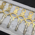 Set of 14 Keys for Key Winding Pocket Watch Size 00-12