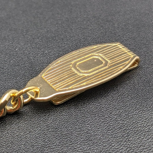 K24ゴールドプレート クリップ式 アルバートチェーン 喜平リンク