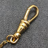 K24ゴールドプレート 引き輪式 アルバートチェーン 軽量デザインリンク