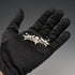 Vintage Pure Silver Enamel Brooch: Mackintosh Rose and Pair of Birds