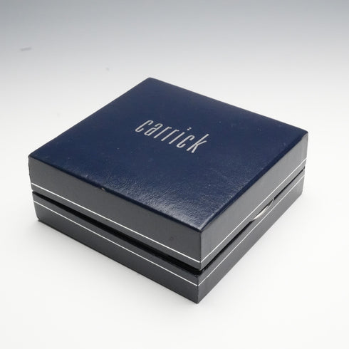 Vintage Solid Silver Mackintosh Rose Art Nouveau Round Brooch with Case