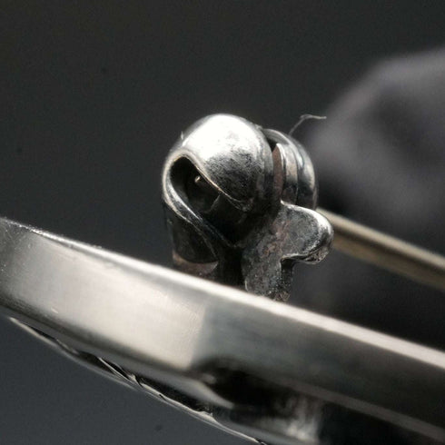United Kingdom Vintage Sterling Silver Scottish Design Large Brooch by Malcolm Gray