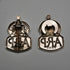 1938 British Vintage Sterling Silver ARP Warden Badge Pair by Royal Mint