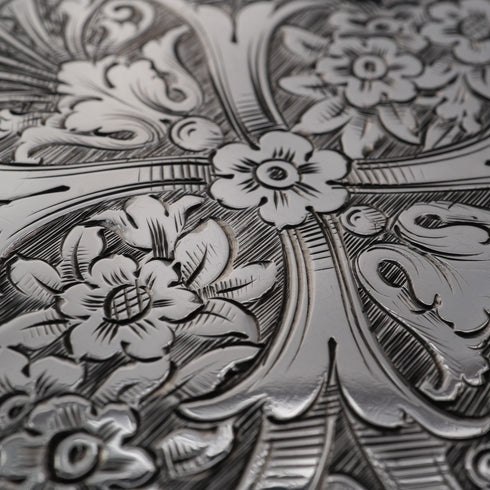 1856年 英國古董純銀名片盒 59克 Hilliard&Thomason