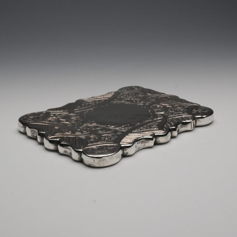 1856年 英國古董純銀名片盒 59克 Hilliard&Thomason