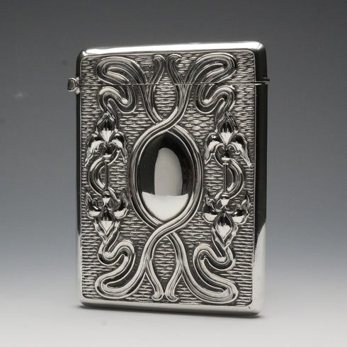 1903年 英國古董 純銀大型卡片盒 97克 Henry Matthews