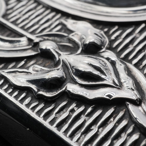 1903年 英國古董 純銀大型卡片盒 97克 Henry Matthews