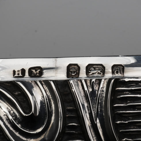 1903年 英國古董 純銀大型卡片盒 97克 Henry Matthews