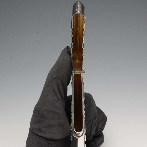 1903年 英国アンティーク 純銀製 大型カードケース 97g Henry Matthews