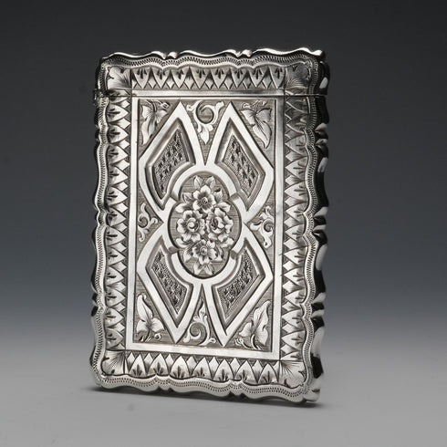 1873年 英國古董 純銀名片夾 56克 GEORGE UNITE