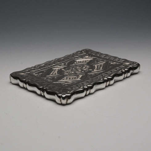 1873年 英國古董 純銀名片夾 56克 GEORGE UNITE