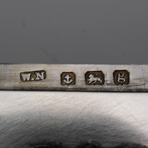 1906年 英國古董 純銀製 天使裝飾 卡片盒 68g William Neale