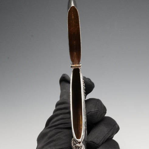 1916年 英國古董 純銀附鏈卡片盒 71克 Edwin Joseph Houlston