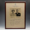 1948 British Royal Family King George VI and Queen Elizabeth Silver Wedding Anniversary Framed Photo Message
