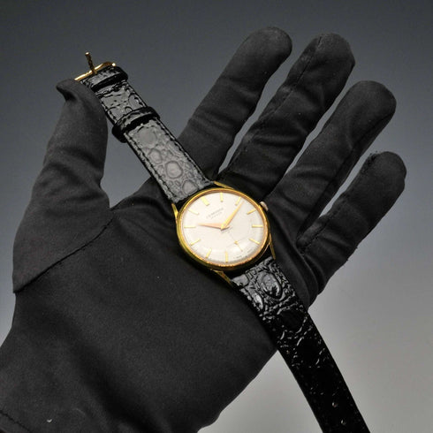 British Vintage J.W.Benson Men's Mechanical Watch Alloy Case 17 Jewels Good Working Order