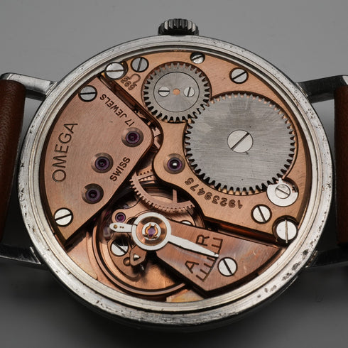 1962年頃 オメガ 紳士用 機械式腕時計 Ref121.002-62 Cal.269 ブラックダイヤル 動作良好