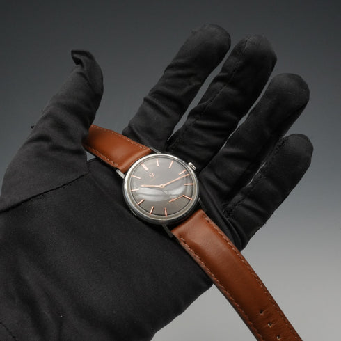 1962年頃 オメガ 紳士用 機械式腕時計 Ref121.002-62 Cal.269 ブラックダイヤル 動作良好