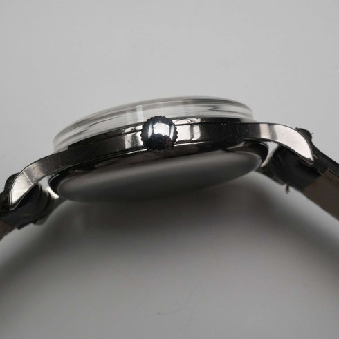 Circa 1958 Longines Men's Mechanical Watch Ref. 7137.1 Cal. 12.68Z Black Dial In good working order