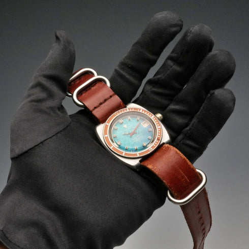 ヴィンテージ スイス INVICTA ダイバーズウォッチ「ロイヤルマリン」自動巻き腕時計 動作良好