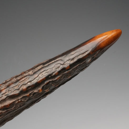 Circa 1898 UK Antique Antler Handle Fish Server Set by R.F. Mosley & Sons