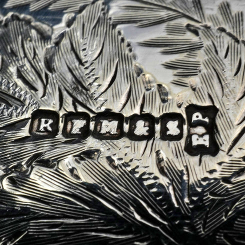 Circa 1898 UK Antique Antler Handle Fish Server Set by R.F. Mosley & Sons