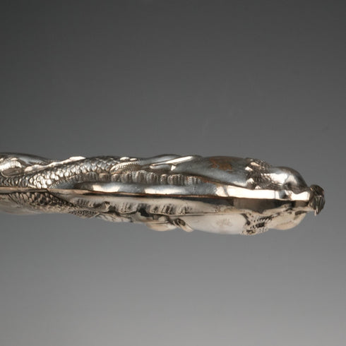 English Antique Mid-Victorian Silver-Plated Fish Server Set