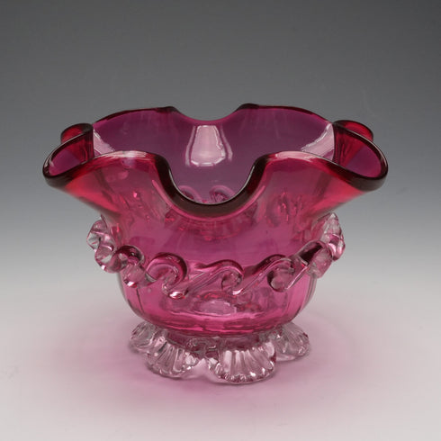 英國復古蔓越莓玻璃 5件套組