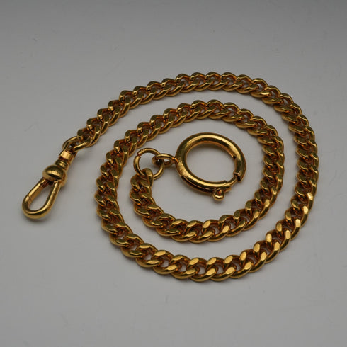 復古包金彈簧扣阿爾伯特鍊