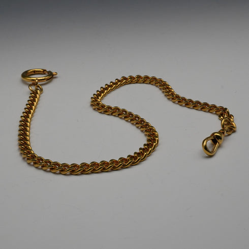 復古包金彈簧扣阿爾伯特鍊