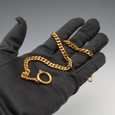 復古包金彈簧扣阿爾伯特鍊