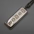 1977 British Vintage Sterling Silver Jubilee Ingot Pendant with Sterling Silver Chain Total 42.3g With Case