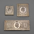English Vintage Sterling Silver Edwardian Stamp Replica Ingot Set, Total 63g
