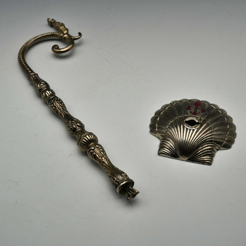 Vintage Spanish Botafumeiro Lantern-Shaped Metal Pocket Watch Stand