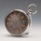 1880 British Antique Ornate Dial Key-Wind Silver Pocket Watch Working (No Hands - Junk)
