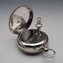 1880 British Antique Ornate Dial Key-Wind Silver Pocket Watch Working (No Hands - Junk)