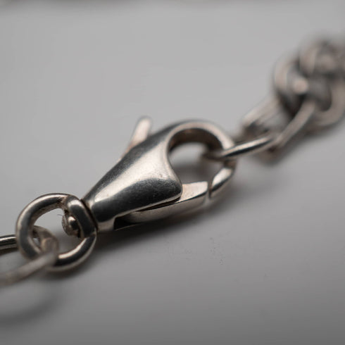 UK Vintage Celtic Knot Sterling Silver Ladies Bracelet 8.0g