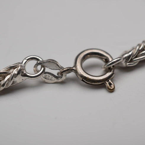 Vintage Twisted Rope Style Sterling Silver Bracelet 6.8g