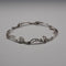 UK Vintage Macintosh Rose Sterling Silver Bracelet 7.5g Carrick