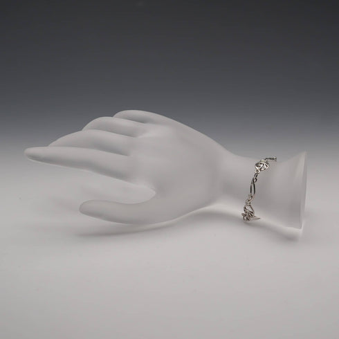 UK Vintage Macintosh Rose Sterling Silver Bracelet 7.5g Carrick