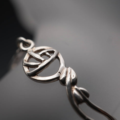 UK Vintage Macintosh Rose Sterling Silver Bracelet 7.5g Carrick