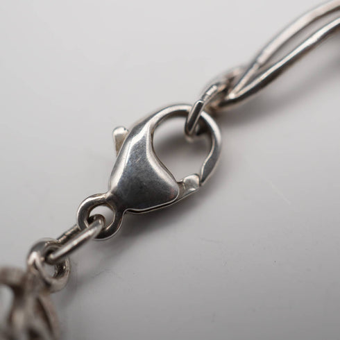 UK Vintage Macintosh Rose Sterling Silver Bracelet 7.5g Carrick