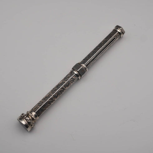 Antique Silver Amethyst Propelling Pencil 89-118mm