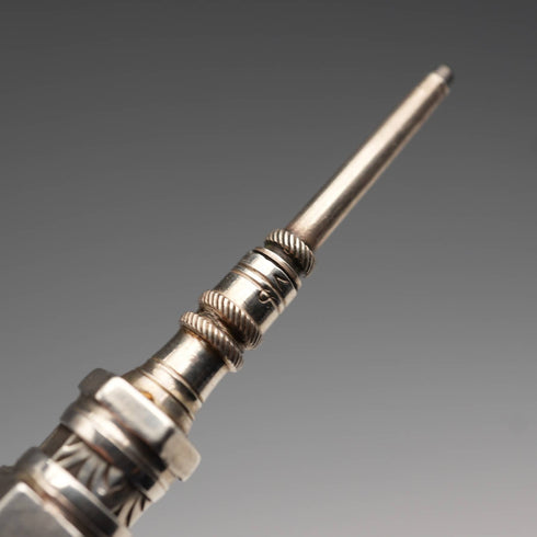 Antique Silver Amethyst Propelling Pencil 89-118mm