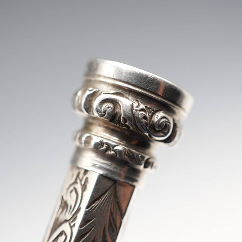 Antique Silver Amethyst Propelling Pencil 89-118mm