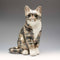 British Winstan Ray Kensington Cat Pheasant Pottery Figurine (Size 4)