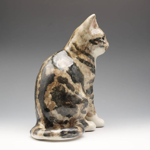 British Winstan Ray Kensington Cat Pheasant Pottery Figurine (Size 4)